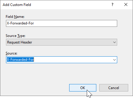 IIS Add Field for X-Forwarded-For